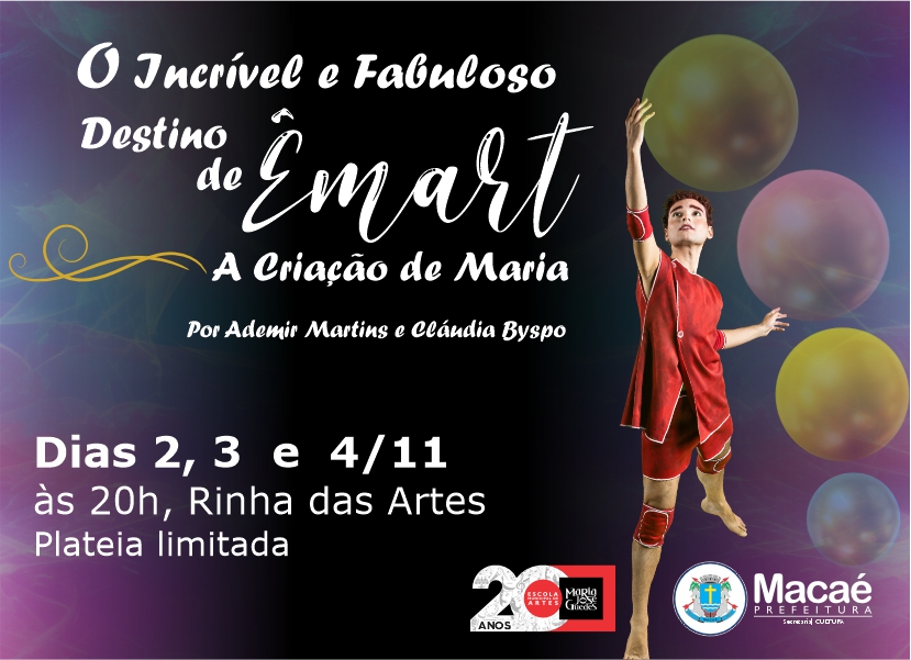 Espetáculo dos 20 anos da Emart terá três sessões para celebrar a arte em Macaé
