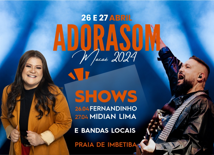 AdoraSom terá Fernandinho e Midian Lima