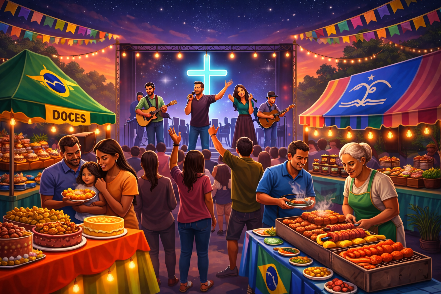 Feira Brasil acontece em Macaé com comidas típicas, música e missão solidária